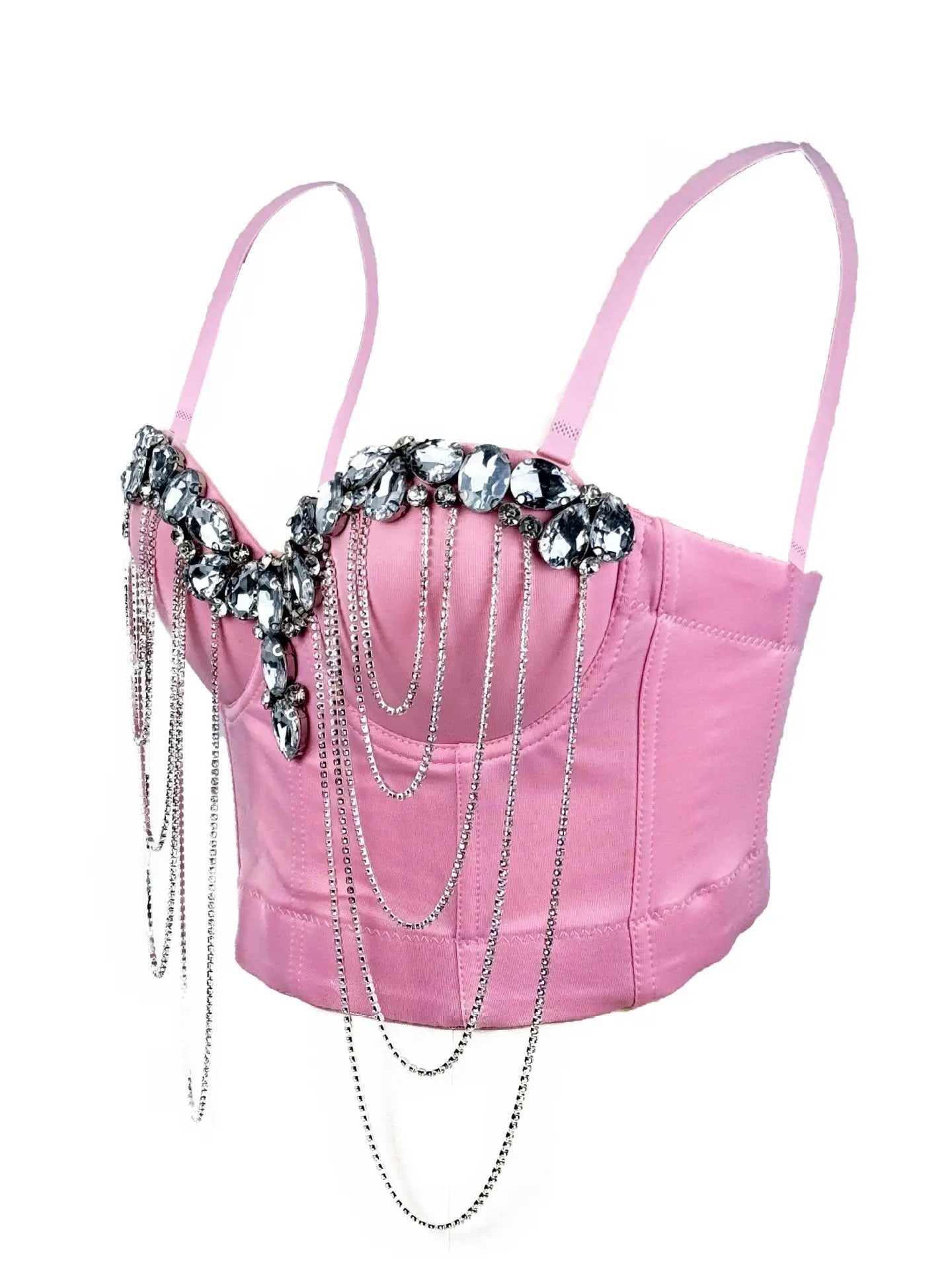 Chain diamond corset