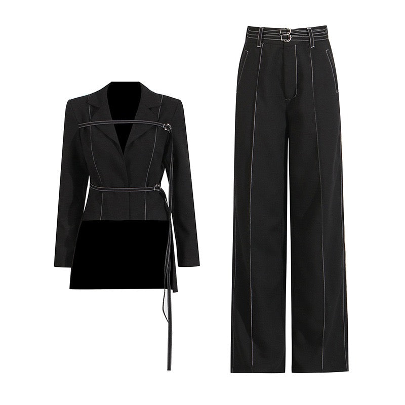 American style runway suit