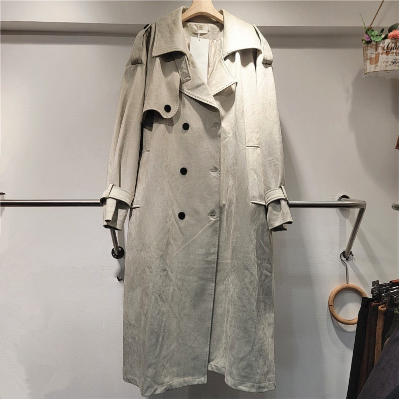 Millard suede trench coat