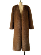 Faux fur coat