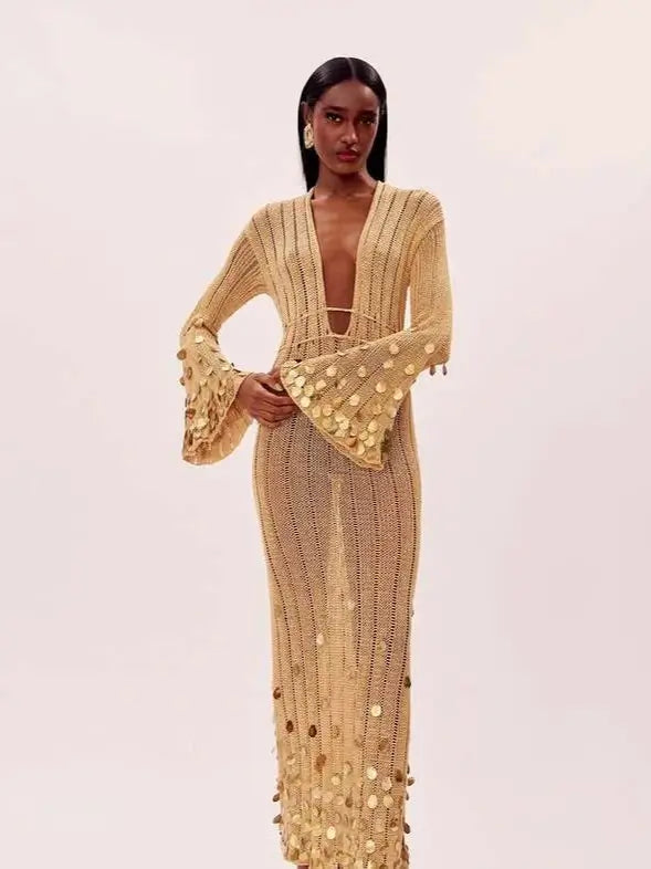 Party knitted dress