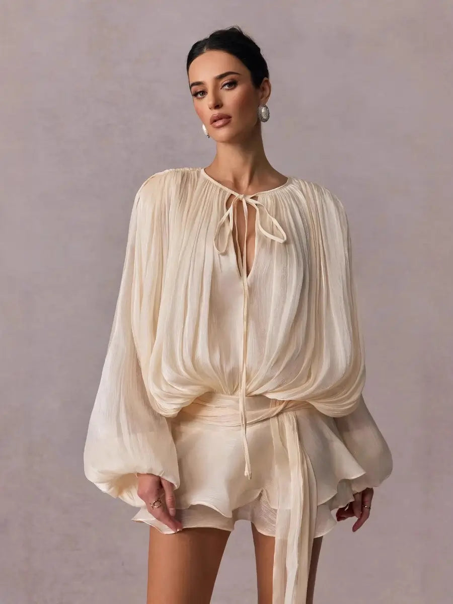 Mini ruffles dress