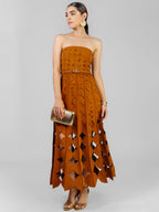 Australian strapless long dress