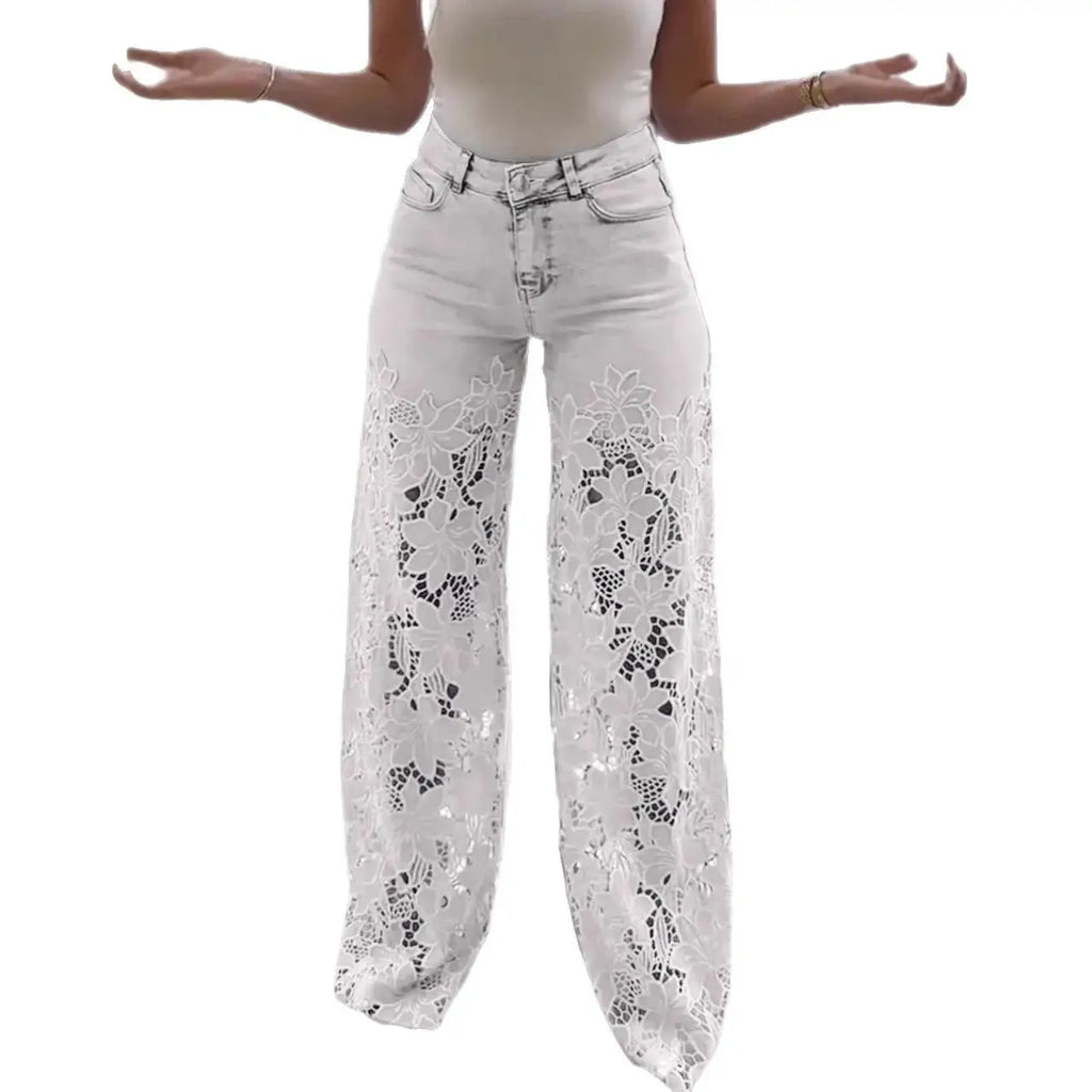 Lace jeans