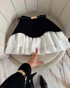 Ruffled cake skirt