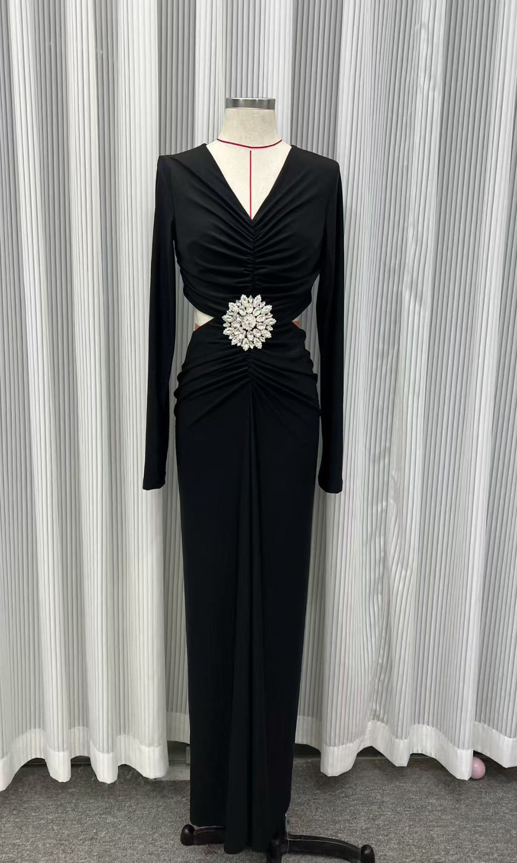 Sexy socialite style plated rhinestone