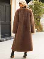Faux fur coat
