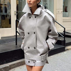 Oversized trench dress