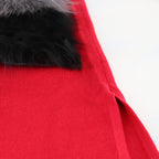 Long knitted cardigan coat