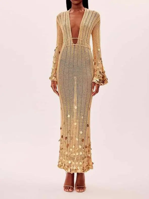 Party knitted dress