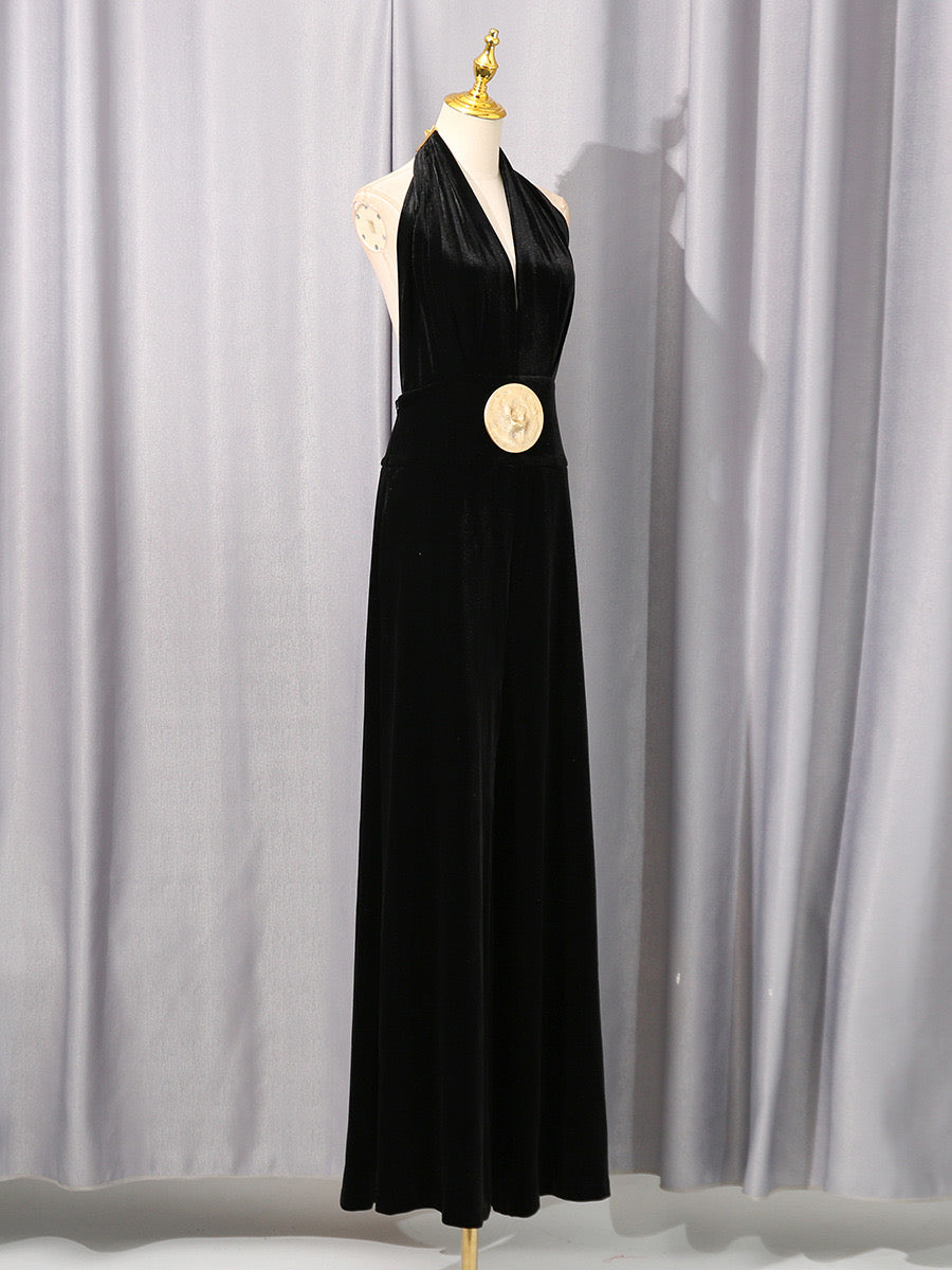 Coin halter backless style