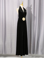 Coin halter backless style