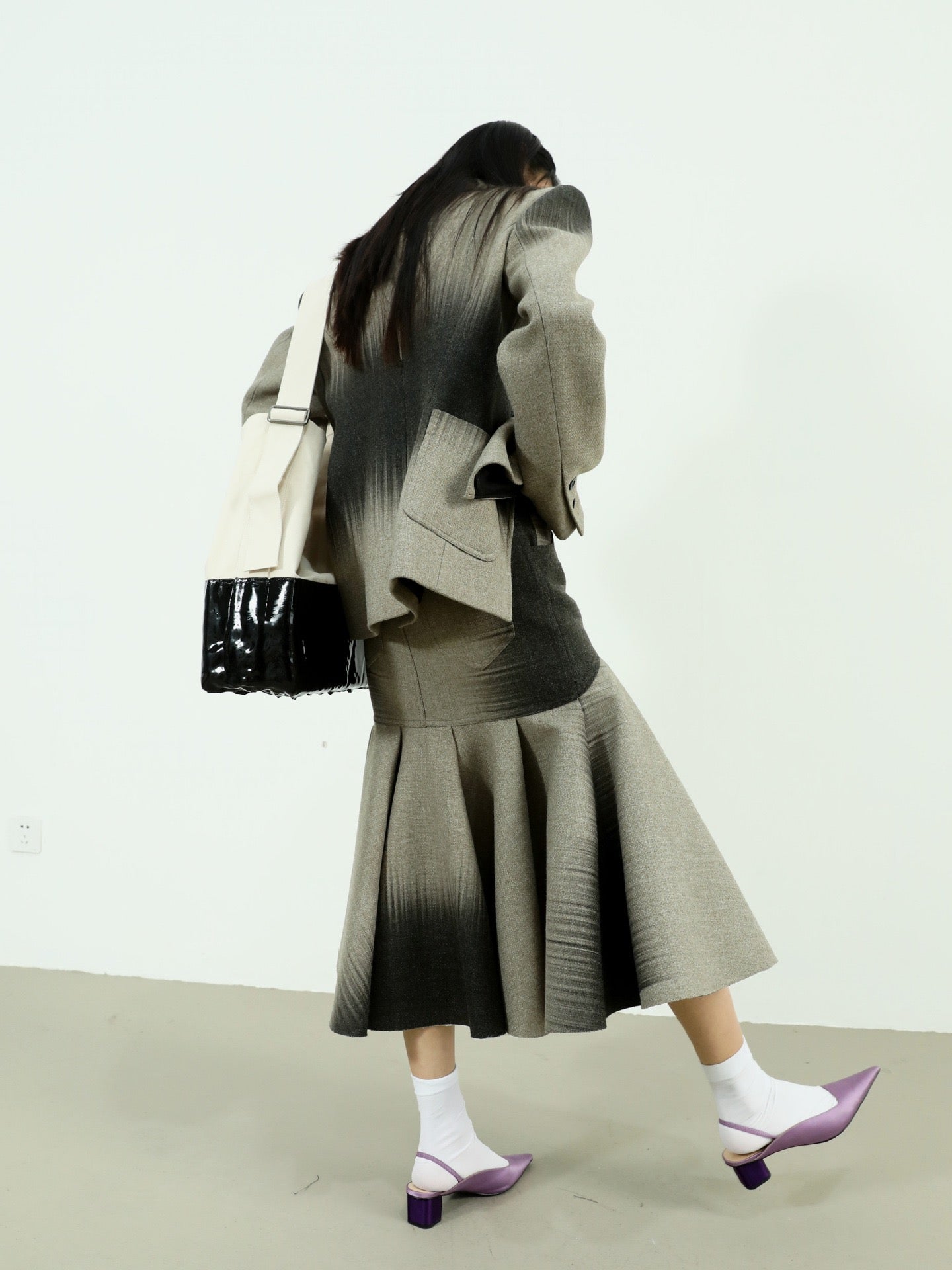 Phoenix Print Mermaid Skirt