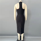 New flower encrusted diamond feather dress