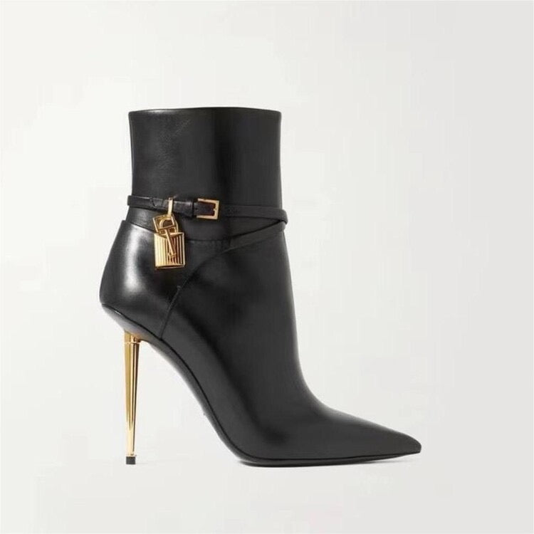 Padlock Ankle Boots
