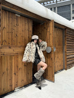 Faux fur boots