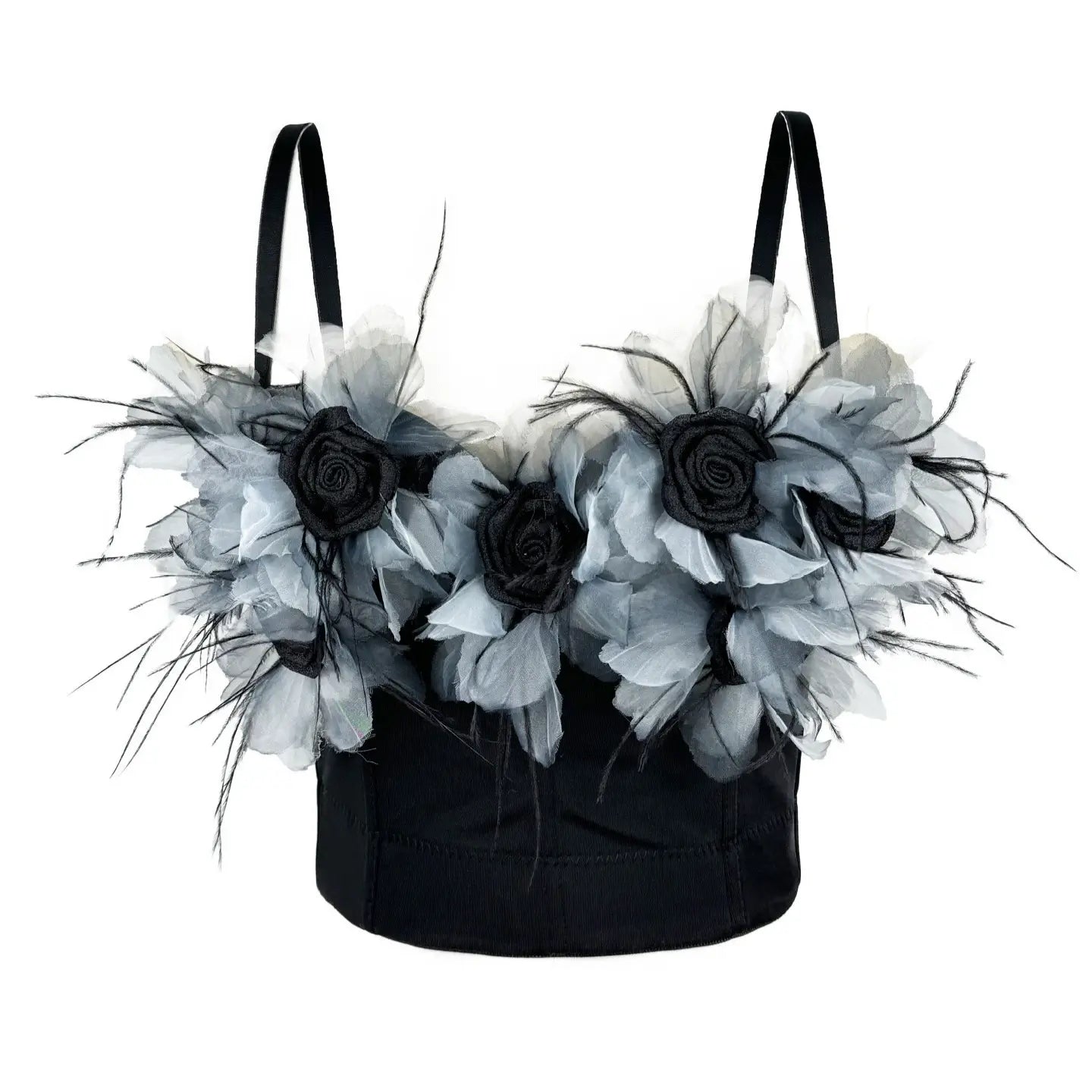 3D floral corset