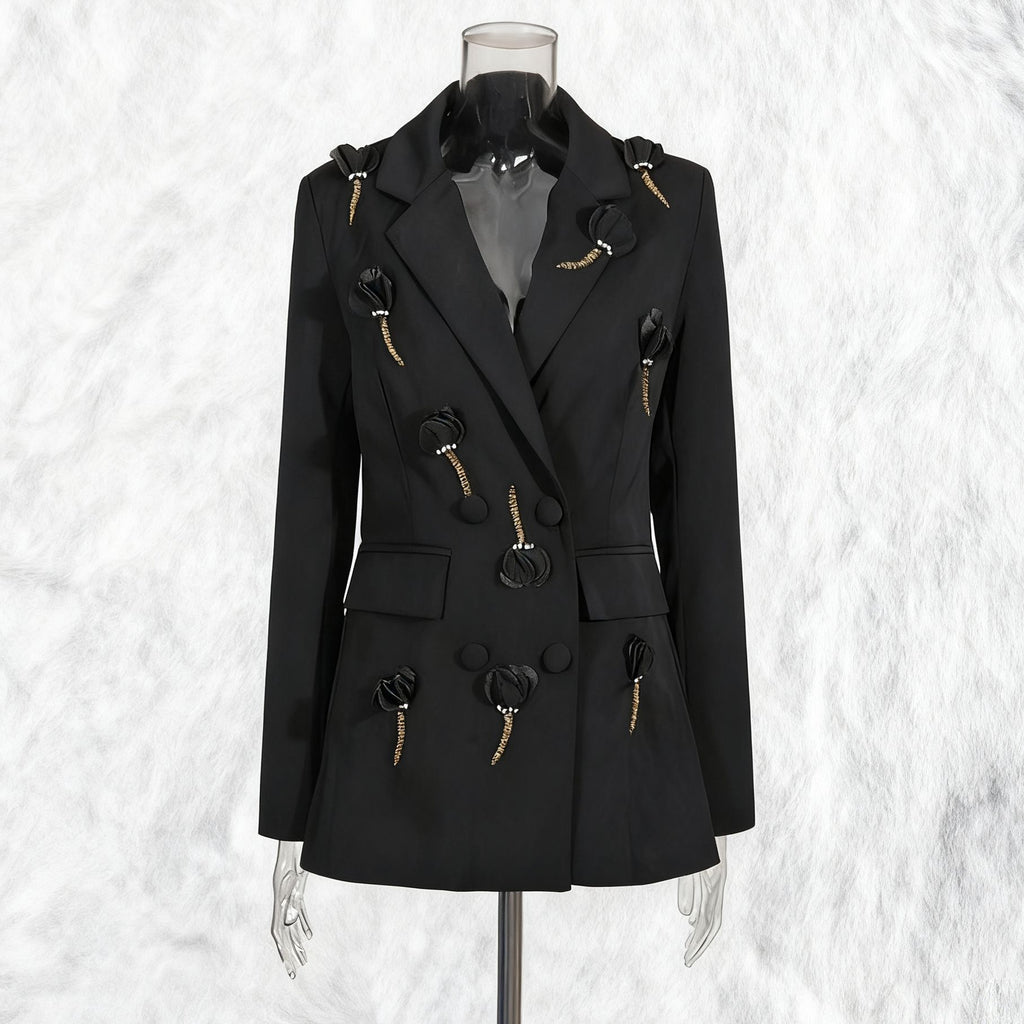 Flower splicing blazer style