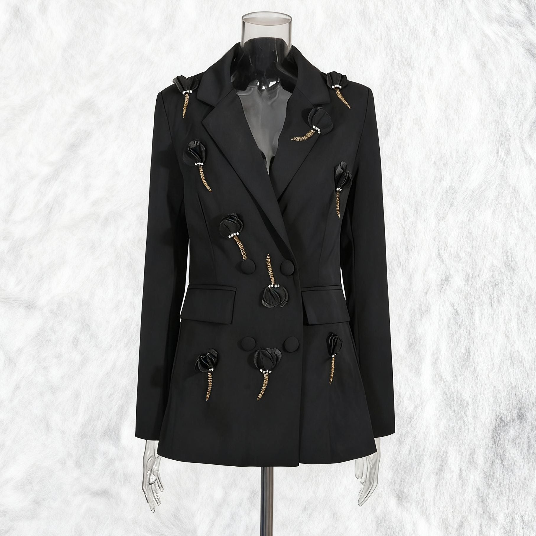 Flower splicing blazer style