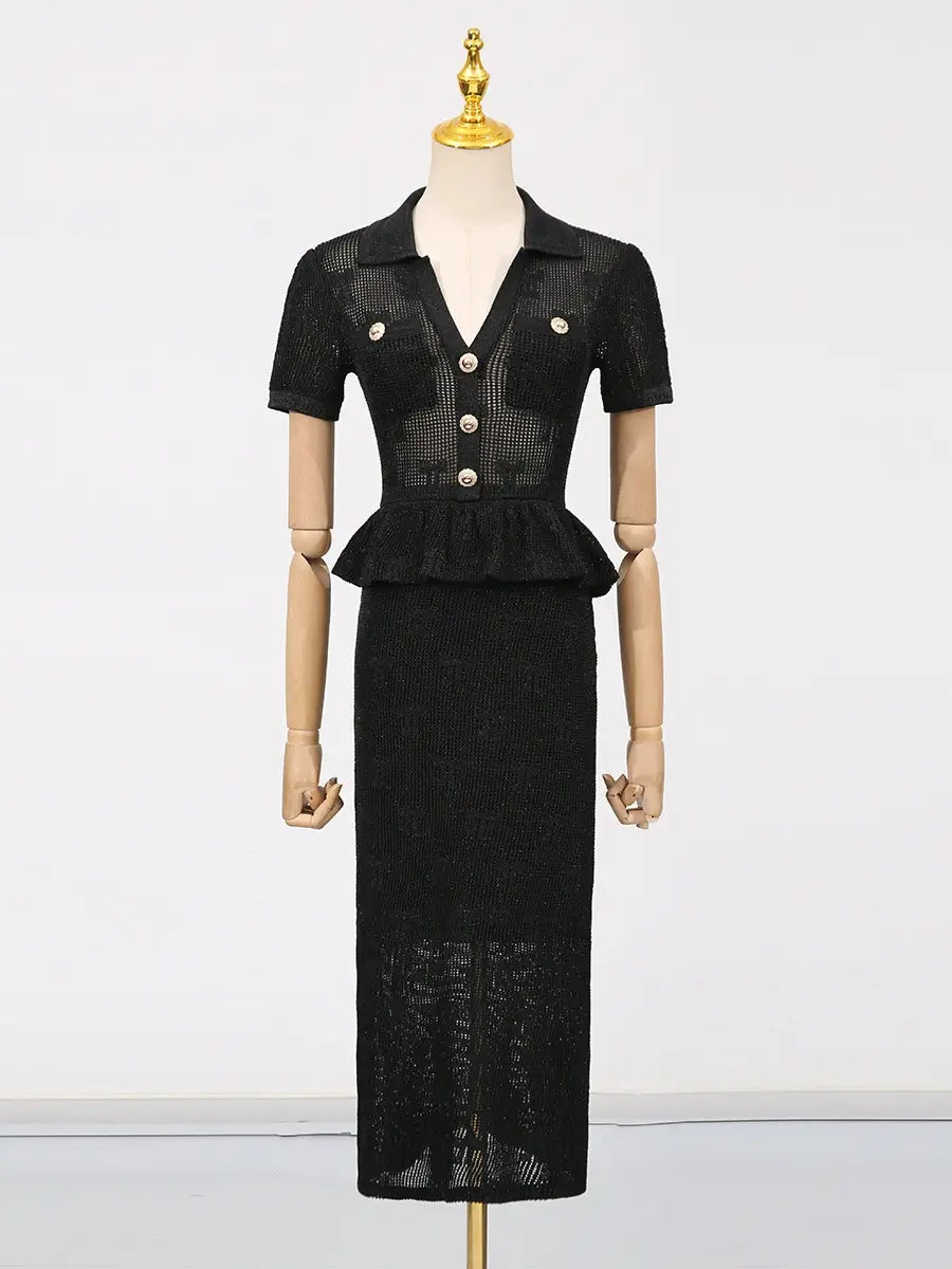 Ruffle edge dress style