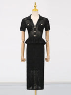 Ruffle edge dress style