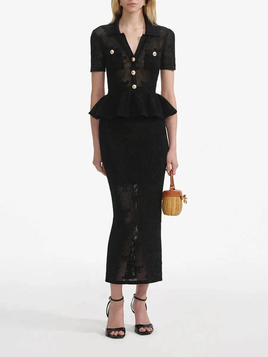Ruffle edge dress style