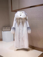 Faux fur coat*large collar&cuffs