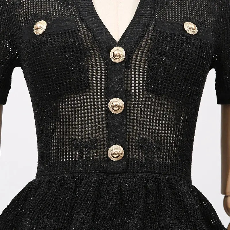 Ruffle edge dress style