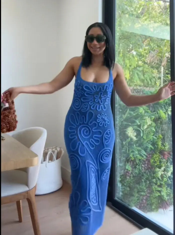 Knitted beach dress