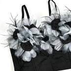 3D floral corset