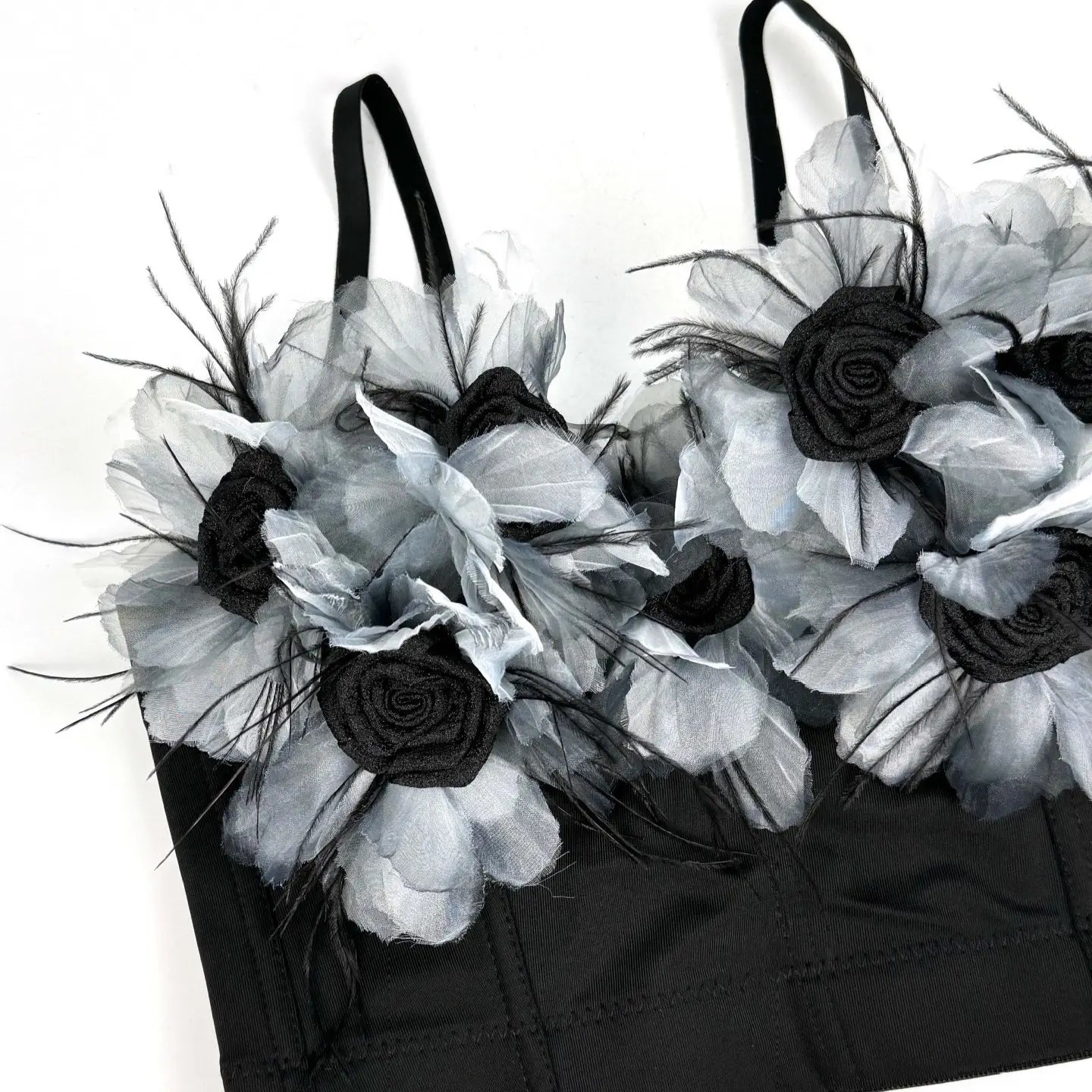 3D floral corset