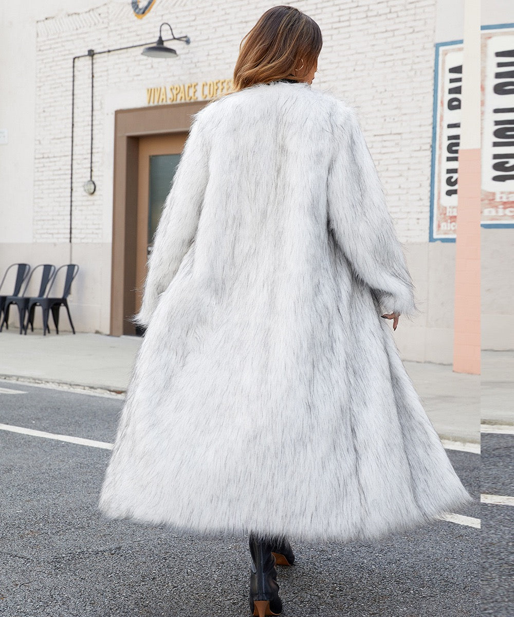 Faux fur coat