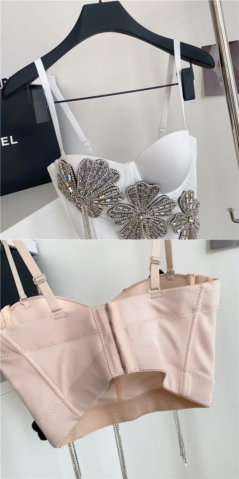 Fringes corset top