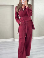 American style runway suit