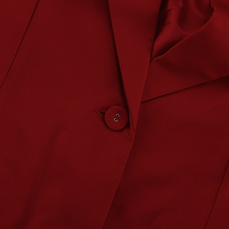 Stella Red Short and Jacket Set with Tie