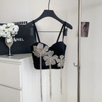 Fringes corset top
