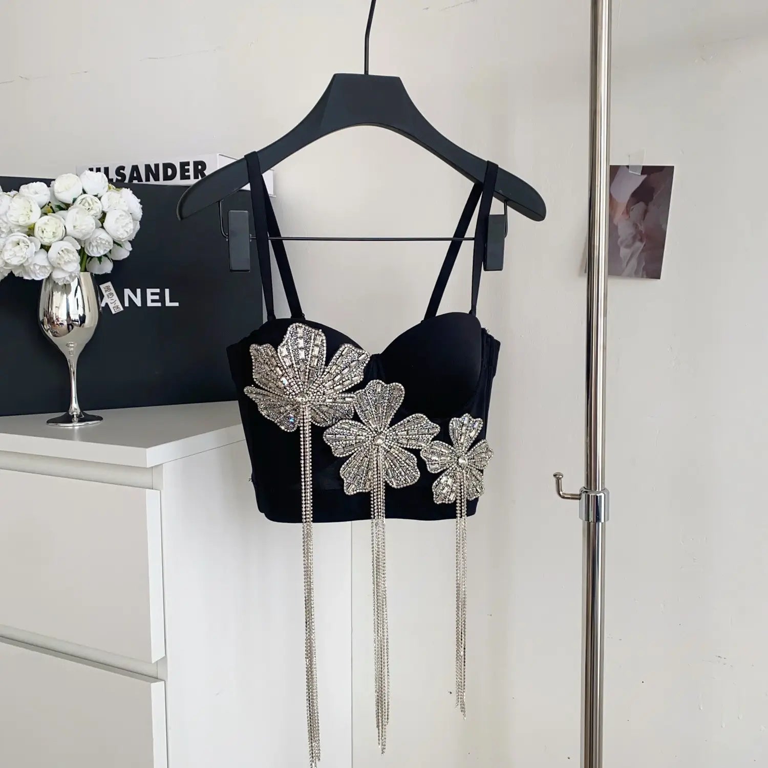 Fringes corset top