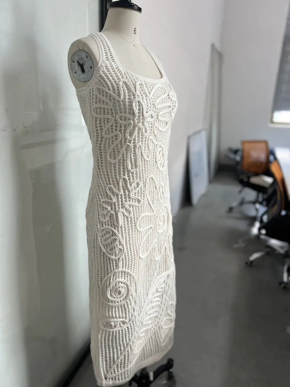 Knitted beach dress