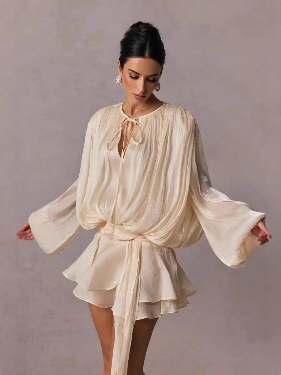 Mini ruffles dress