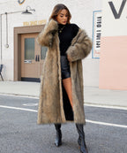 Faux fur coat