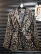 Leopard Leather Jacket