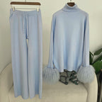 Fox fur cuffs slimming lazy joker