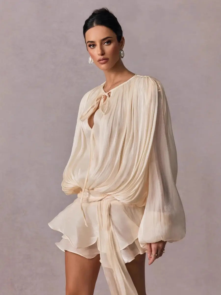 Mini ruffles dress