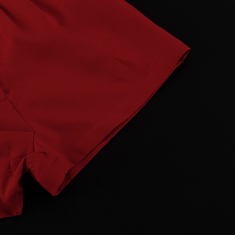 Stella Red Short and Jacket Set with Tie