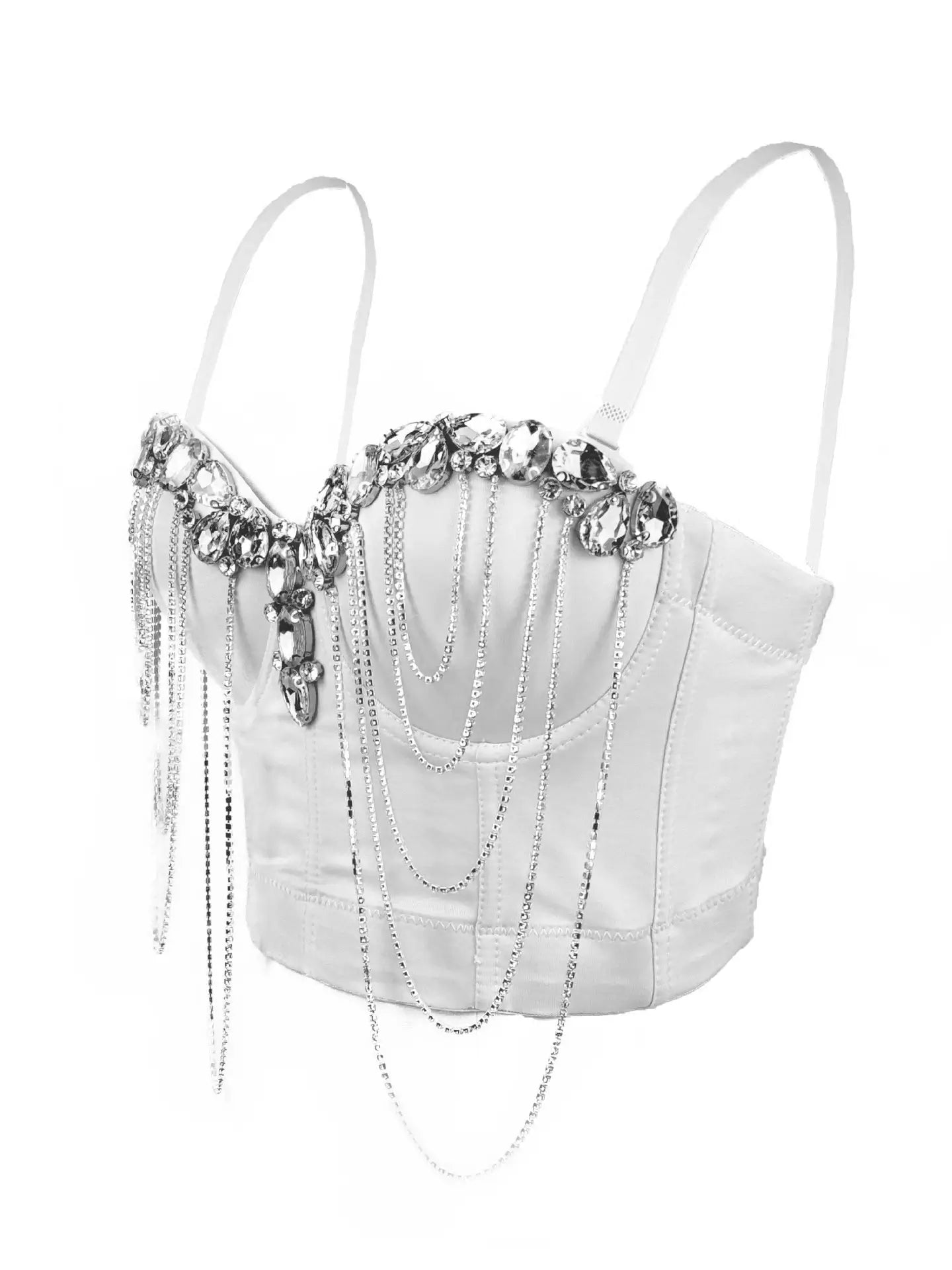 Chain diamond corset