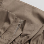 Workwear style off shoulder jumpsuit