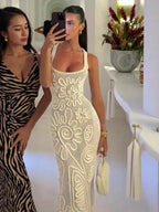 Knitted beach dress