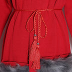 Long knitted cardigan coat