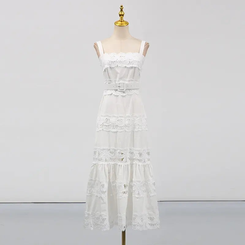 Sexy square neck dress