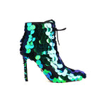 Sequined heels boot